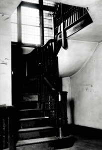 Stairs at Holly Lodge shortly before demolition